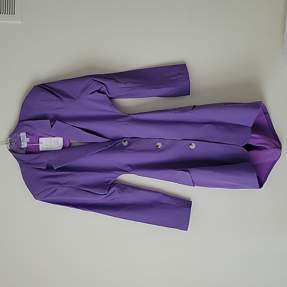 ASOS Aria Cove Ruched Open Back Blazer Dress in Lilac- Size 12- New!